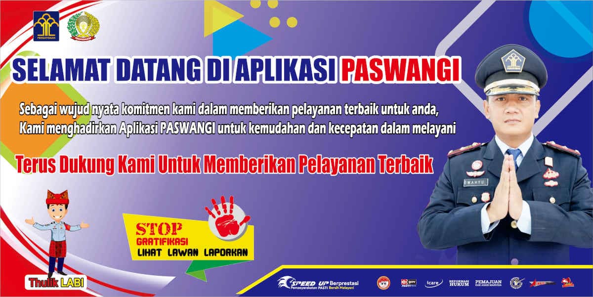 Selamat datang di aplikasi Paswangi